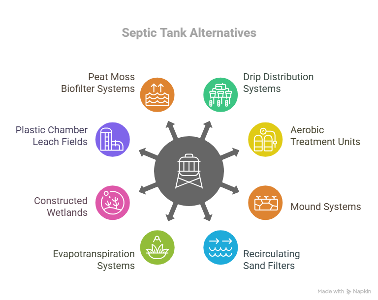 Core Types of Septic Tank Alternatives