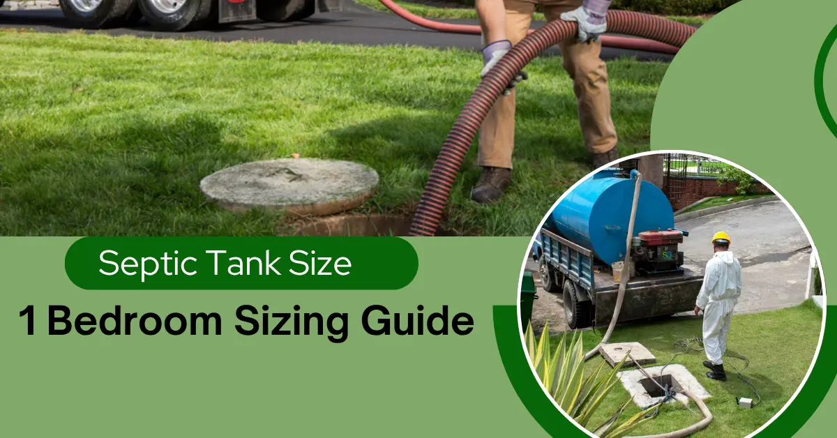septic tank size for 1 bedroom house