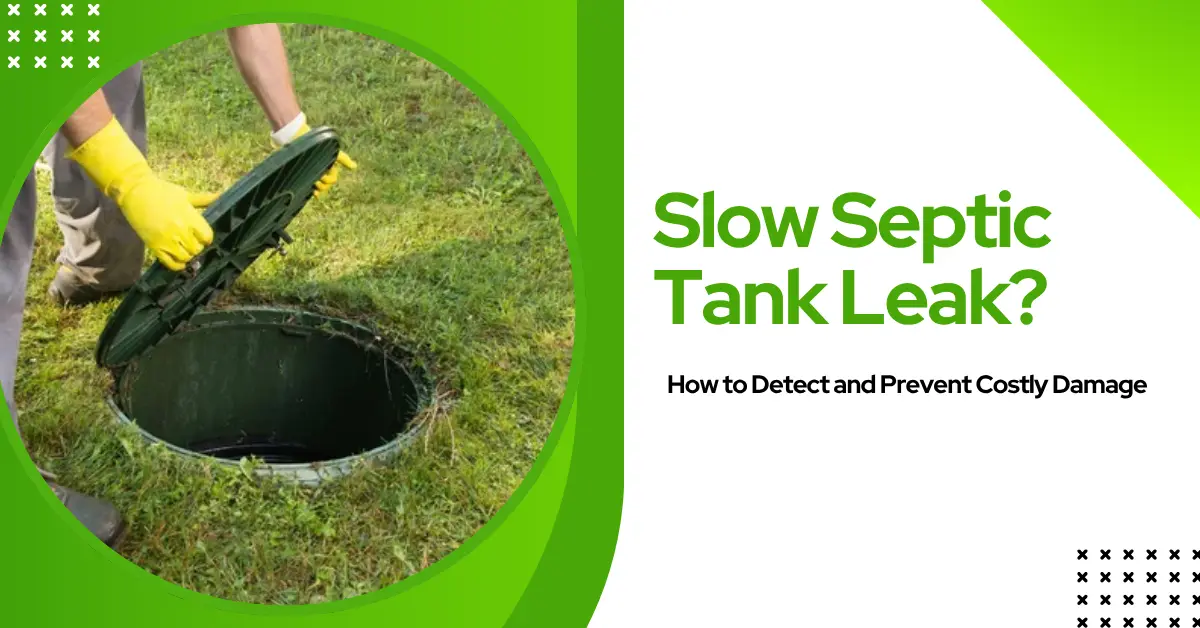Slow Leak Into Septic Tank