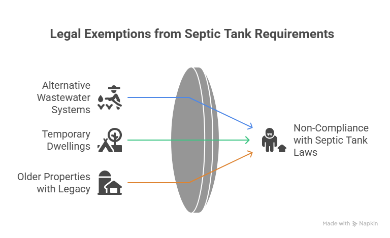 Where It May Not Be Illegal Not to Have a Septic Tank
